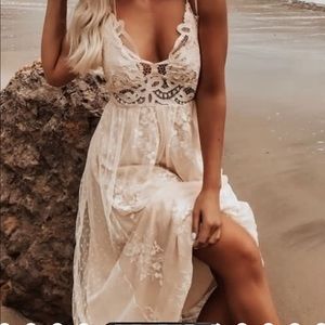 Paradise Island scallop dress